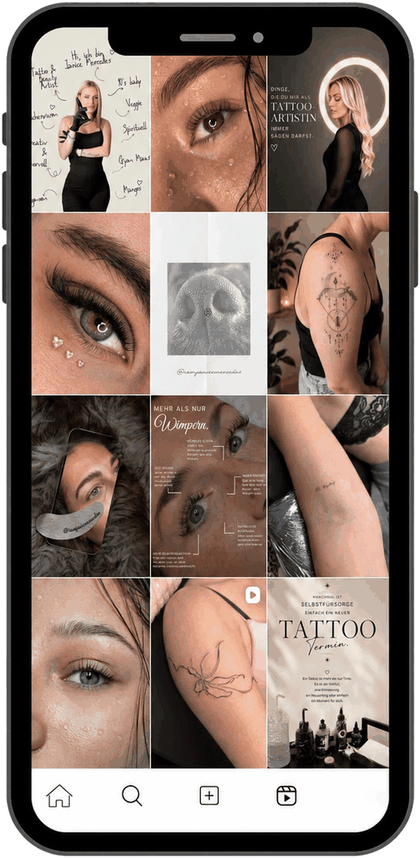 Instagram-Feed von Janice Mercedes auf einem iPhone